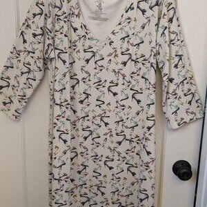 Soma Nightgown SZ XL Fashionista Moisture Wicking Tagless